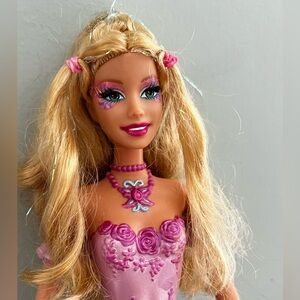 Mattel Barbie Fairytopia Mermaidia Fairy-to-Mermaid Elina doll no tail wings